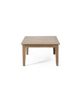 Streamdale Furniture Acacia Wood Outdoor Coffee Table, Light Brown, 14" H X 23.5" W X 39.5" L