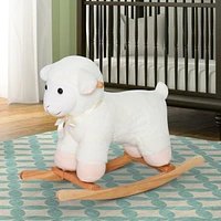 Streamdale Furniture Lamb Rocking Horse: Stuffed Animal Ride for Kids