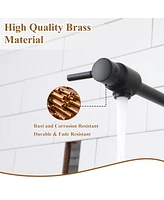 Casainc Contemporary Wall Mount Swing Arm Folding Pot Filler Kitchen Faucet