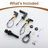 Casainc Drop-In 2-handle Bathroom Faucet with Drain Assembly