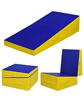 Givimo Tumbling Incline Gymnastics Exercise Folding Wedge Ramp Mat