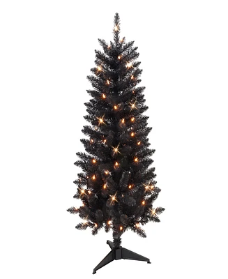 Puleo Pre-Lit Pine Artificial Tree 4 ft.