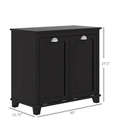 2-Compartment Tilt-Out Laundry Hamper Cabinet
