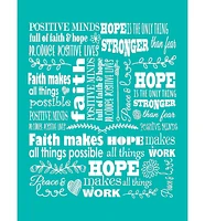 Chanasya Premium Hope & Faith Gift Throw Blanket - Cozy, Warm Fluffy Sherpa