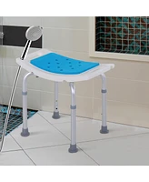 Streamdale Furniture 6-Level Adjustable Curved Bath Stool Spa Shower Chair Non-Slip Design