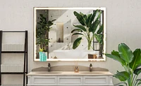 Streamdale Furniture 48x36" Led Bathroom Vanity Mirror: Adjustable Lights, Anti-Fog, Touch Switch