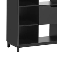 Simplie Fun Modern Shoe Storage Cabinet with Drawers and Shelves