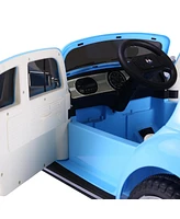 Streamdale Furniture Vw Beetle Electric Kids Ride-On Car with Remote, Music, and Lights