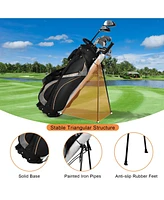 Givimo 9 Inch Golf Stand Bag Divider Carry Pockets Storage