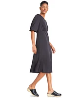 Boss Orange Women's Destina Surplice A-Line Dress