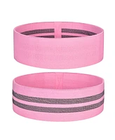 Yescom 3 Pack Resistance Loop Bands Set Workout Fitness Fabric Bands Gym Home Yoga