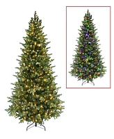 Puleo Pre-Lit Artificial Linden Tree 7.5 ft