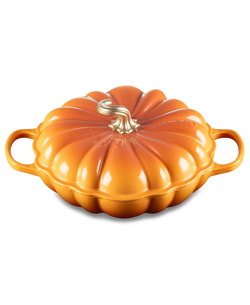 Le Creuset Enameled Cast Iron Signature Pumpkin Braiser, 2.75 qt.