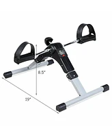Vebreda Folding Under Desk Indoor Pedal Exercise Bike for Arms Legs
