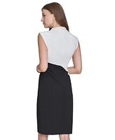 Halston Women's Colorblocked Sheath Dress