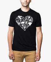 La Pop Art Men's Halloween Heart Premium Blend Word T-Shirt