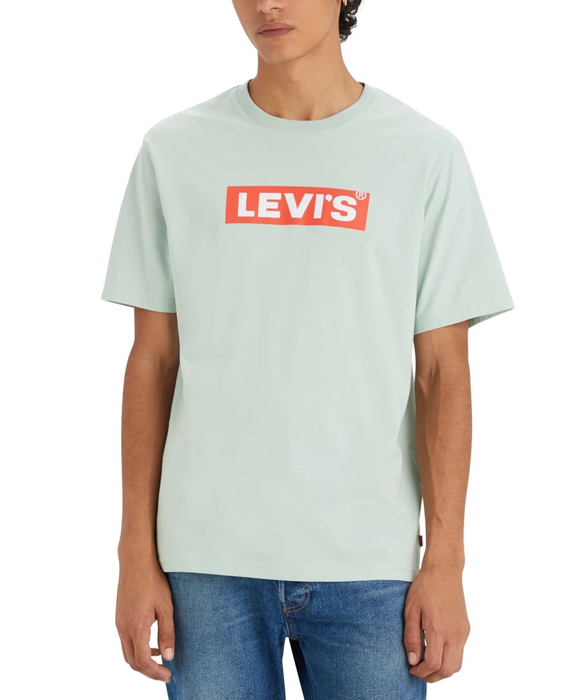 Levi's Men's Relaxed Fit Short Sleeve Crewneck Logo T-Shirt