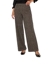 Liverpool Los Angeles Women's Kelsey Herringbone Wide-Leg Pants