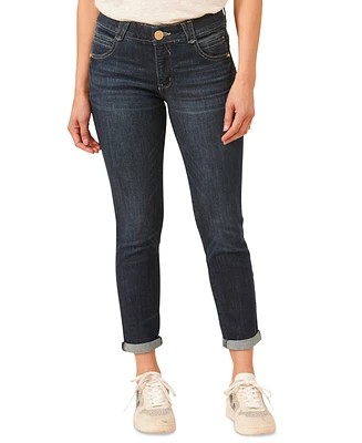 Democracy Petite "Ab"solution Ankle-Skimming Cuffed Jeans