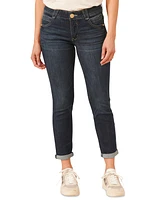 Democracy Petite "Ab"solution Ankle-Skimming Cuffed Jeans