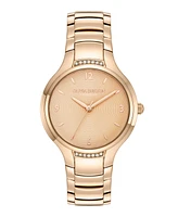 Olivia Burton Women's Lea Rose Gold-Tone Stainless Steel Watch 34mm