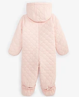 First Impressions Baby Girls and Boys Hooded Quilted Footed Snowsuit, Created for Macy's