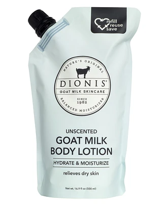 Dionis Unscented Goat Milk Body Lotion Refill Pouch 16.9 fl oz