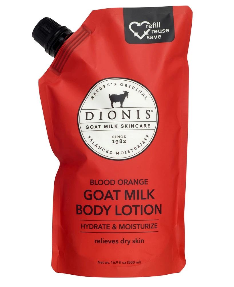 Dionis Blood Orange Goat Milk Body Lotion Refill, 16.9 oz.