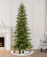 Puleo Pre-Lit Artificial Spruce Tree ft