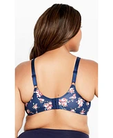 Avenue Women's Soft Caress Print Bra