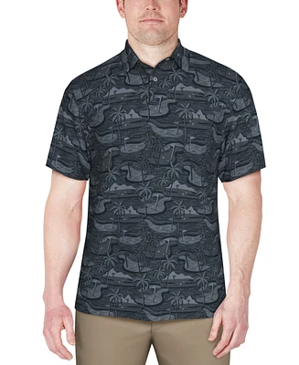 Pga Tour Men's Island Graphic Polo Shirt