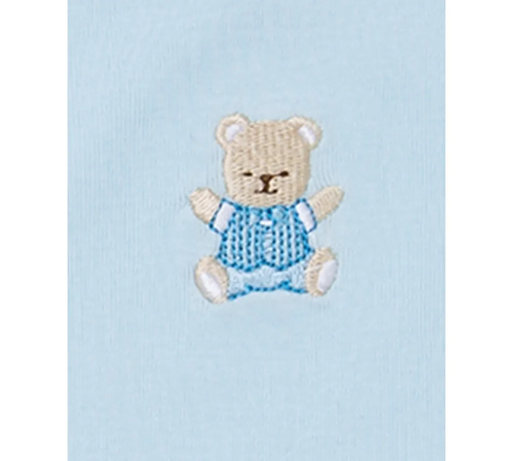 Little Me Baby Boys Cute Bear Cotton Bodysuits, Pack of 3