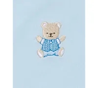 Little Me Baby Boys Cute Bear Cotton Bodysuits, Pack of 3