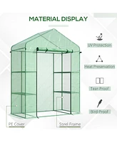 Streamdale Furniture 5' Mini Walk-in Greenhouse Kit with Shelves