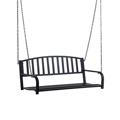 Streamdale Furniture 2-Person Patio Swing Bench with Chains, 528 lb Capacity