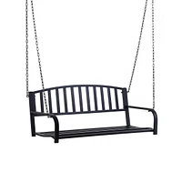 Simplie Fun 2-Person Patio Swing Bench with Chains, 528 lb Capacity