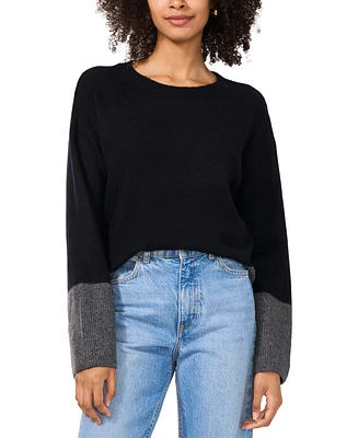 Vince Camuto Women's Colorblock Bell-Sleeve Sweater