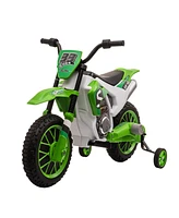 Streamdale Furniture Kid's Electric Dirt Bike: Battery-Powered, Green, Off-Road/Street