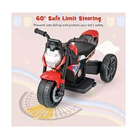 Vebreda Kids Ride-on Motorcycle 6V Battery Powered Motorbike with Detachable Training Wheels-Pink