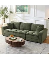 Streamdale Furniture Oversized Sectional Sofa with Convertible Sleeper & Detachable Cushions