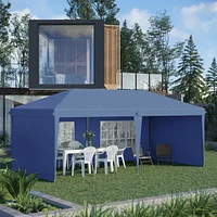 10'x20' Canopy Tent with Sidewalls, Heavy Duty Gazebo for Outdoor Events