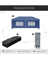 Streamdale Furniture 10'x20' Canopy Tent with Sidewalls, Heavy Duty Gazebo for Outdoor Events