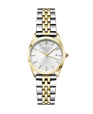 Rosefield Ace Xs Women's Two Tone Stainless Steel Bracelet Watch 29mm