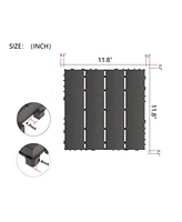 Simplie Fun 44-Pack Interlocking Deck Tiles, 12"x12" Waterproof Outdoor Tiles