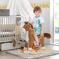 Streamdale Furniture Rocking Horse Plush with Sounds and Motion