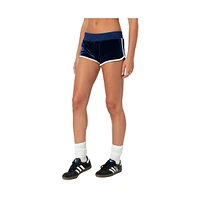 Edikted Women's 08 Velour Shorts