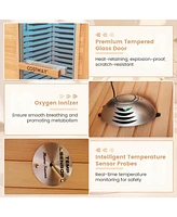 Skonyon New Model Single Person Far Infrared Wooden Sauna for Home