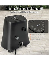 Skonyon 1350W Electric Heater Pump with Touch Panel and Led Display-Black