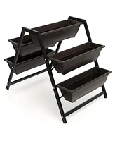 Sugift 3-Tier Vertical Raised Garden Bed with 5 Plant Boxes