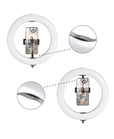 Yescom 10" Folded Selfie Led Ring Light Portable Dimmable for Makeup Livestream YouTube